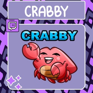 Emotka Crabby | Emotka Twitch | Emotka Youtube | Emotka Discord | Emotka społeczności | Emotka streamera | Emotka Crab | Emotka Chibi | Emotka Funny