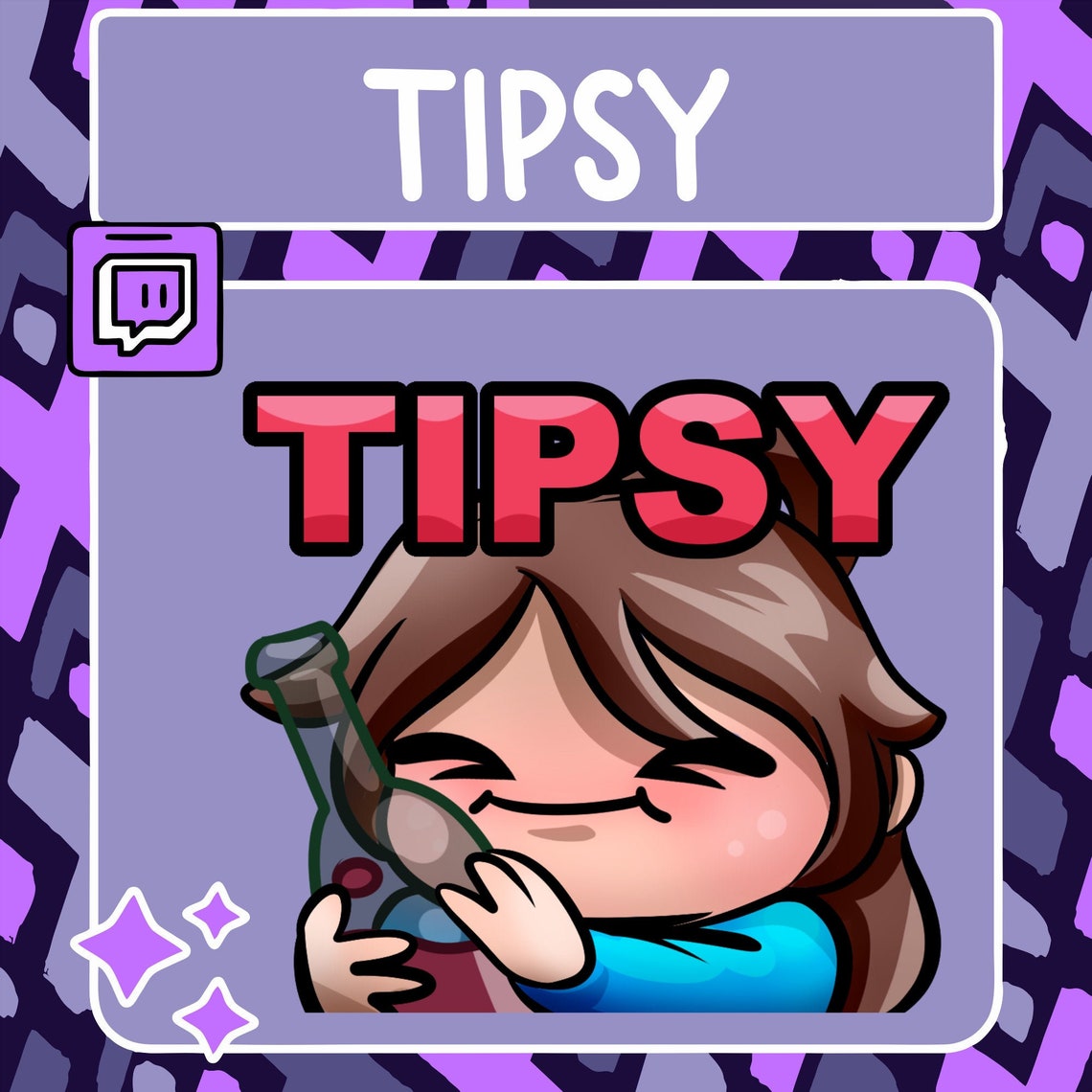 Tipsy Wine Emote | Twitch Emote | Youtube Emote | Discord Emote ...