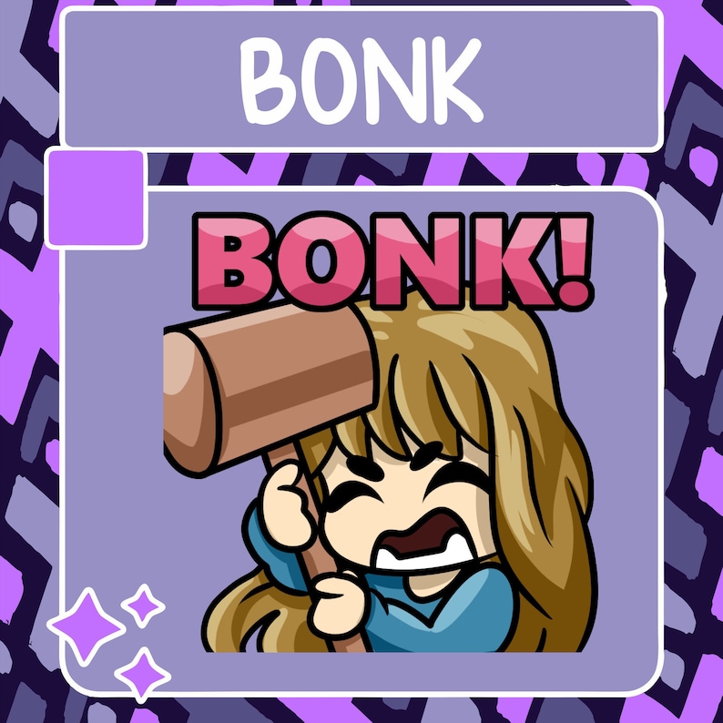 Anime Bonk Emote | Twitch Emote | Youtube Emote | Discord Emote ...