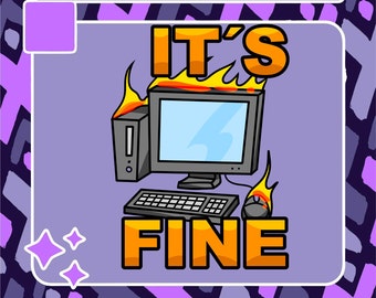 Está bien Emote de computadora / Emote de Twitch / Emote de Youtube / Emote de discordia / Emote de comunidad / Emote de Streamer / Emote de coche