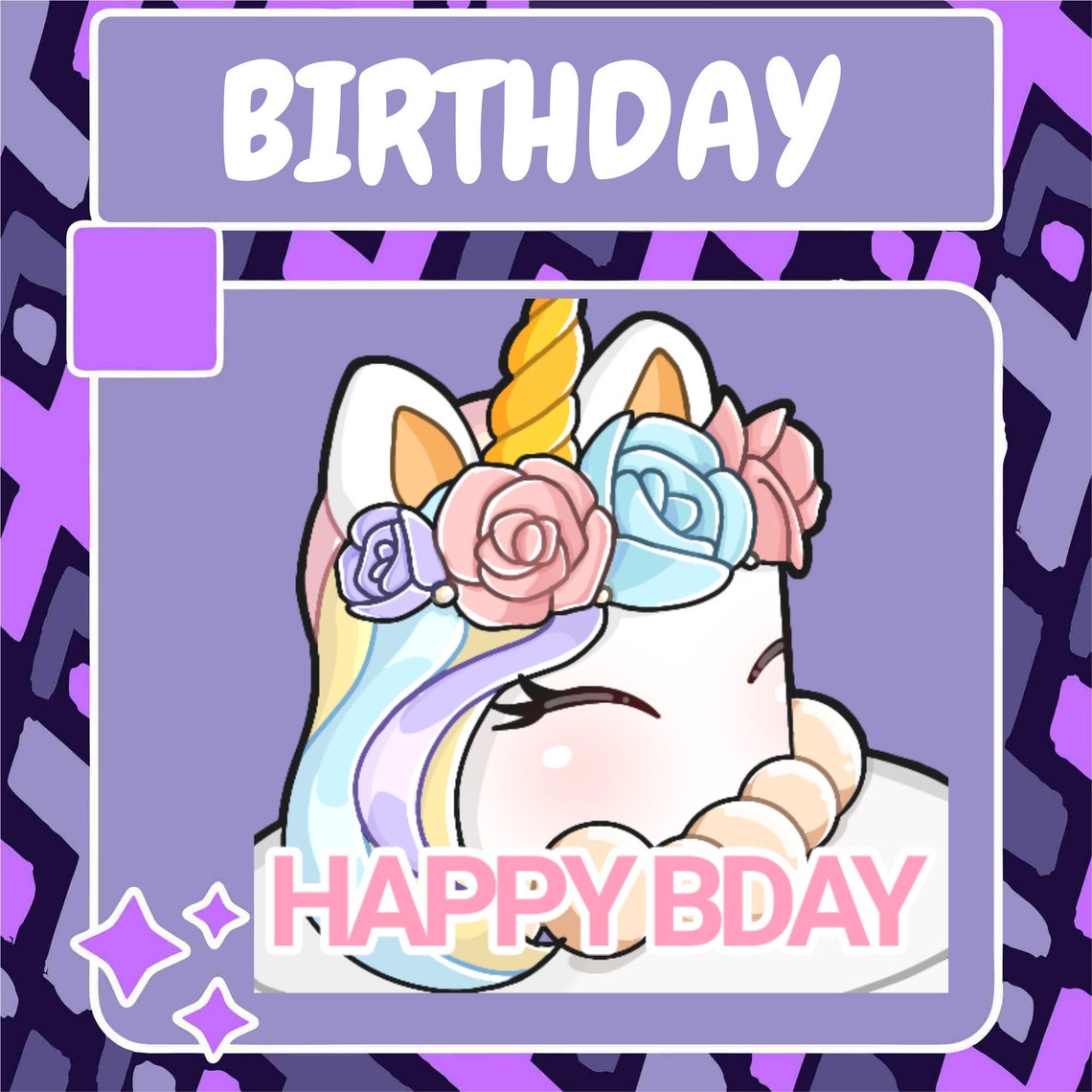 Birthday Cake Emote Twitch Emote Youtube Emote Discord Emote Community