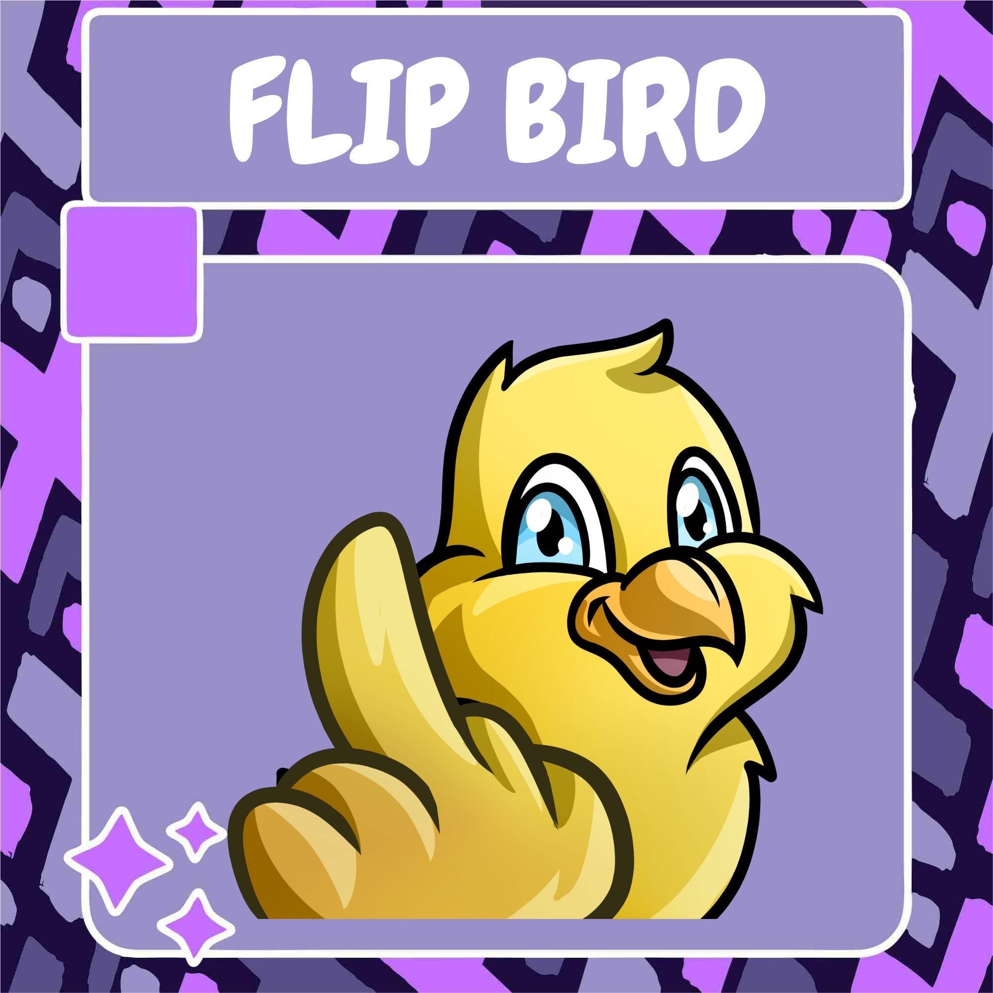 Flip The Bird Emote / Twitch Emote / Youtube Emote / Discord Emote