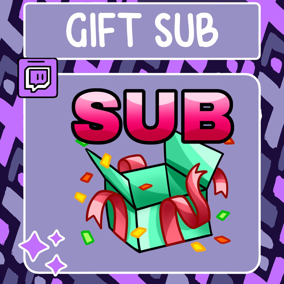 Gift Sub Emote Twitch Emote Youtube Emote Discord Emote Community Emote