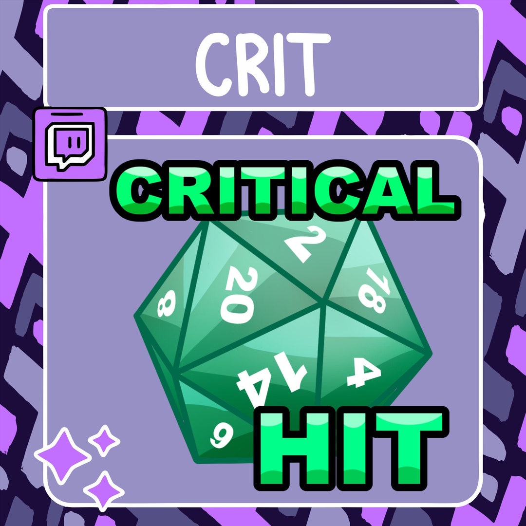 Critical Hit Emote | Twitch Emote | Youtube Emote | Discord Emote ...