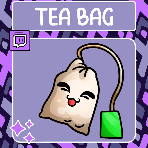 Tea Bag Emote Twitch Emote Youtube Emote Discord Emote Etsy