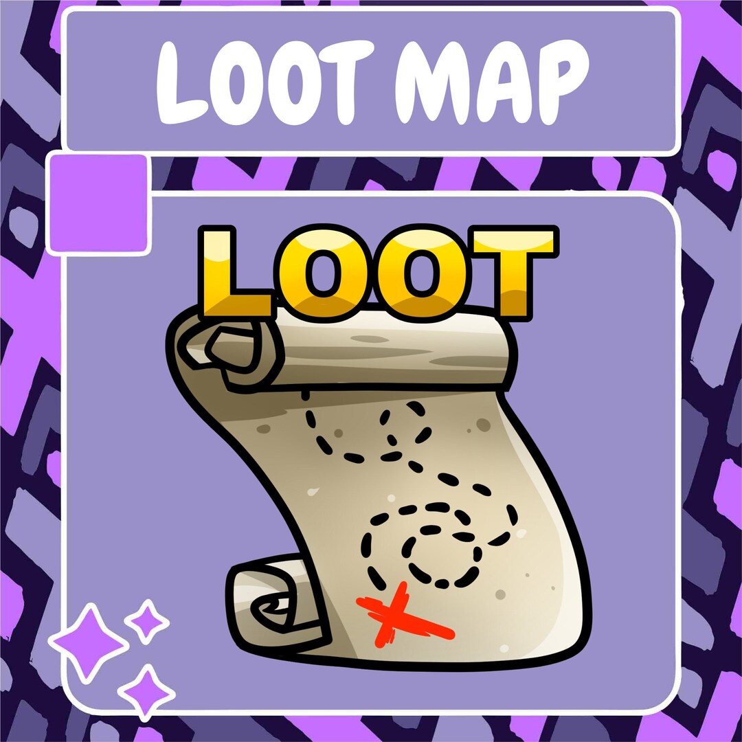 Loot Treasure Map Emote | Twitch Emote | Youtube Emote | Discord Emote ...