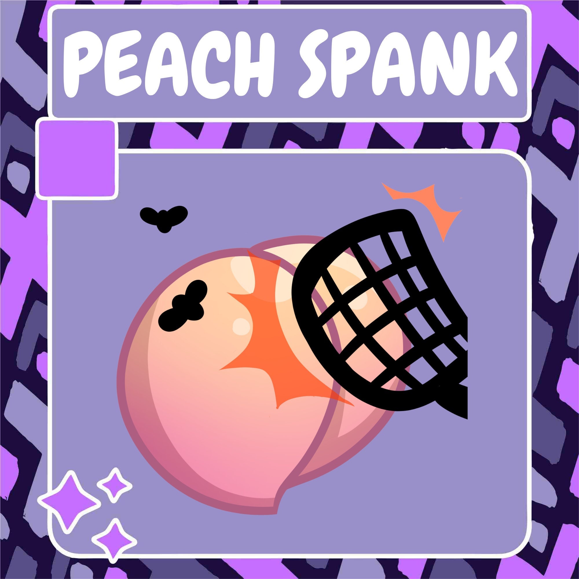 Peach Spank Emote Twitch Emote Youtube Emote Discord - Etsy