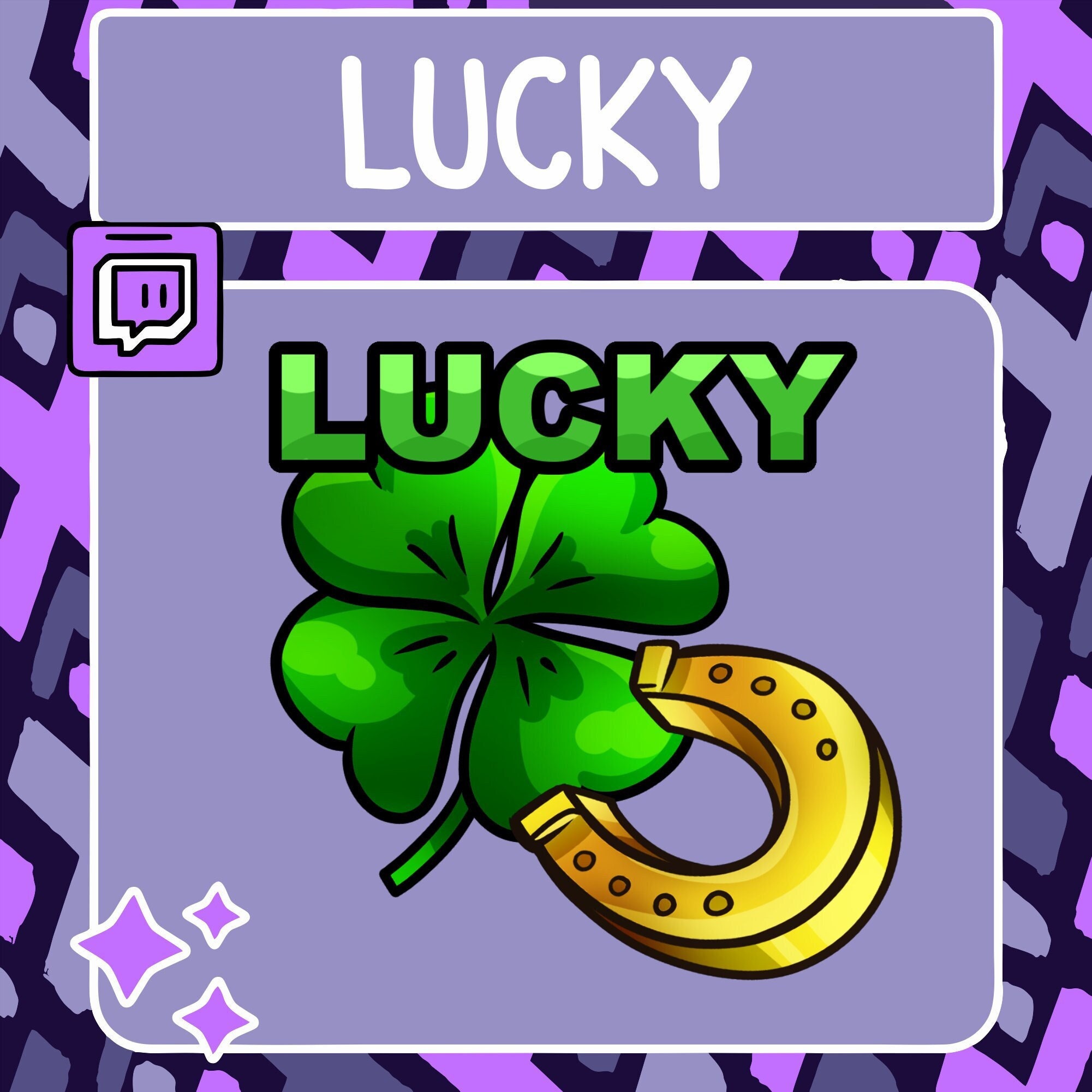 Lucky Horseshoe Emote | Twitch Emote | Youtube Emote | Discord Emote ...