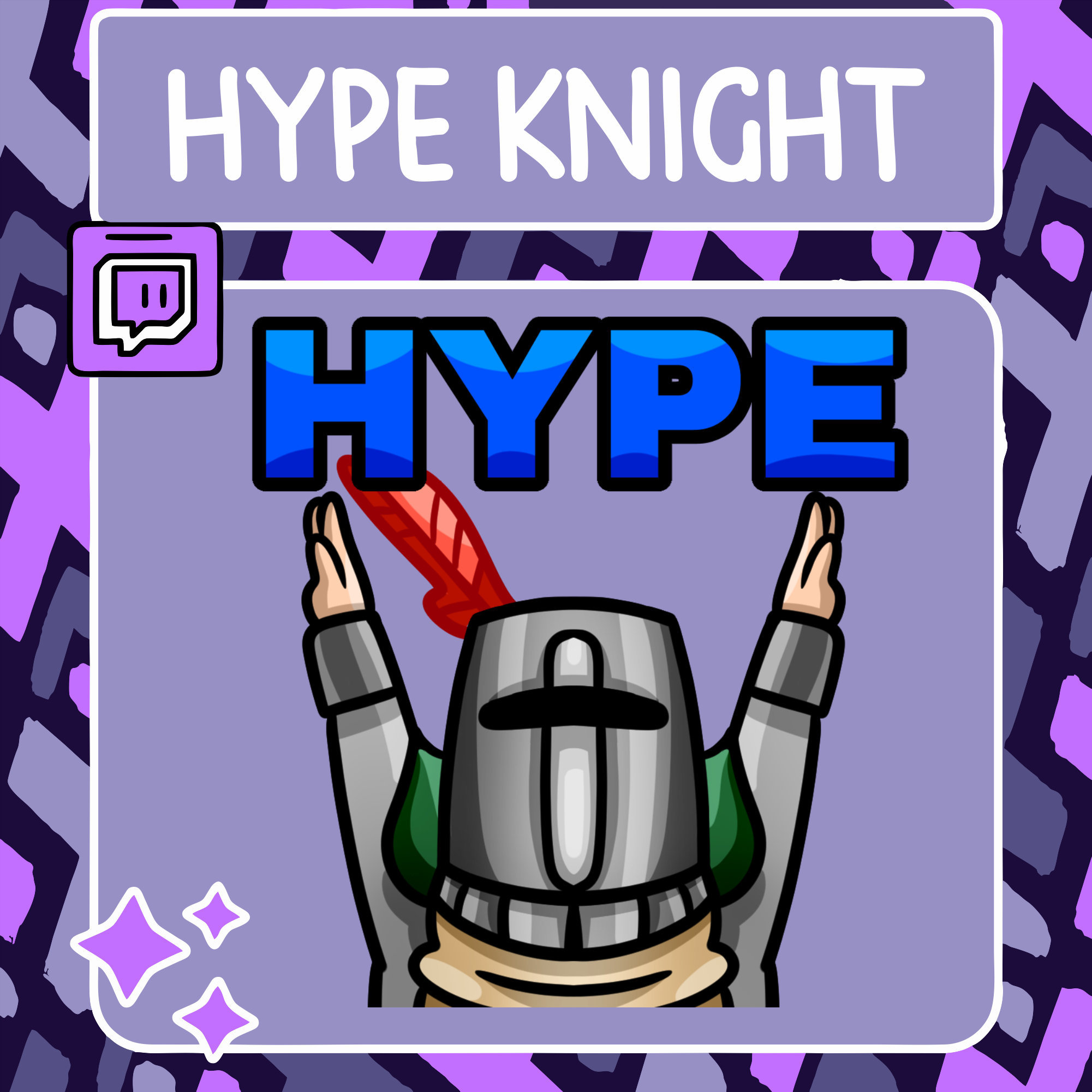 Hyper Emote Hype Knight Emote | Twitch Emote | Youtube Emote | Discord Emote ...