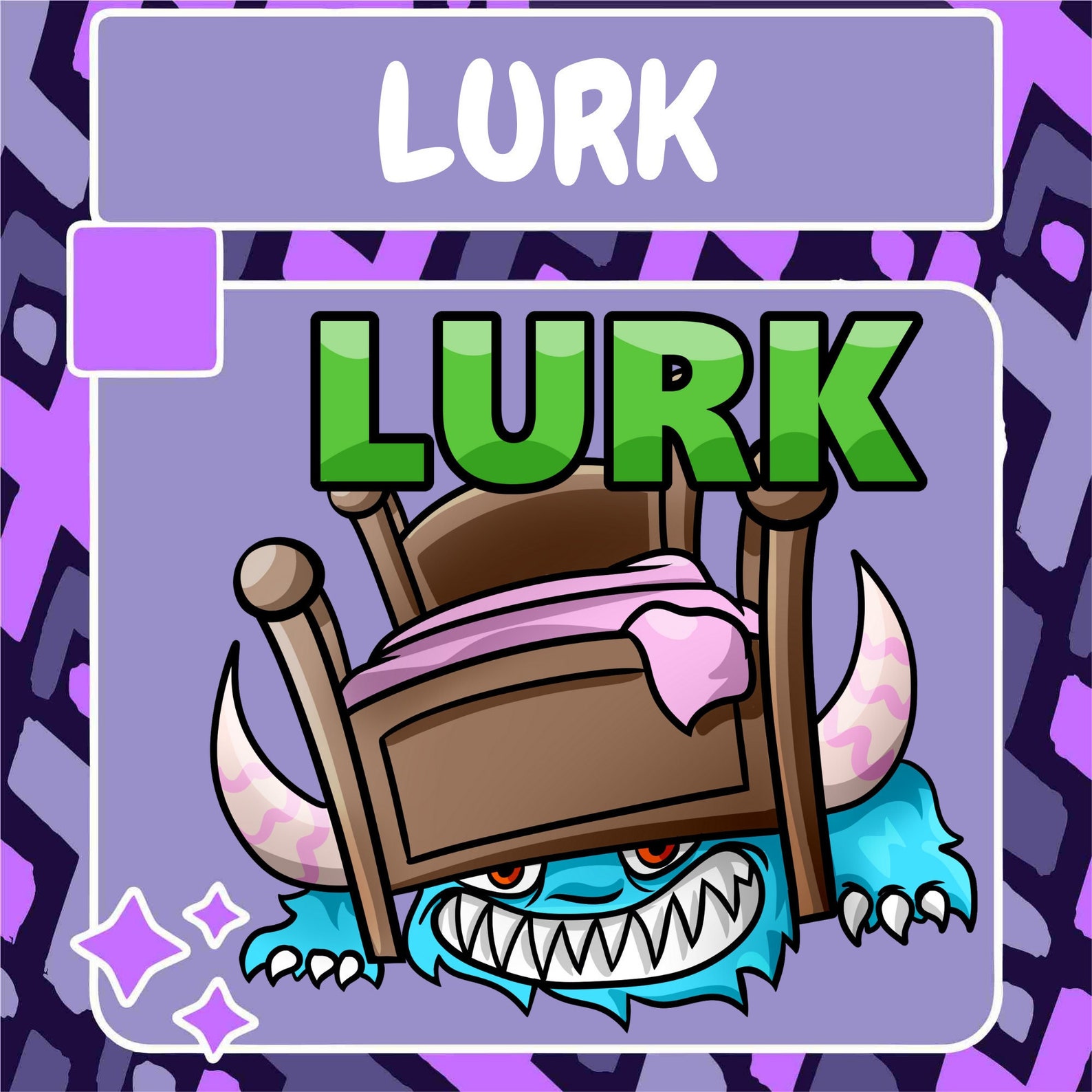 Lurk Monster Emote Twitch Emote Youtube Emote Discord Emote Community ...
