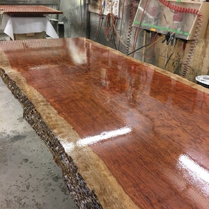 Custom Live edge table