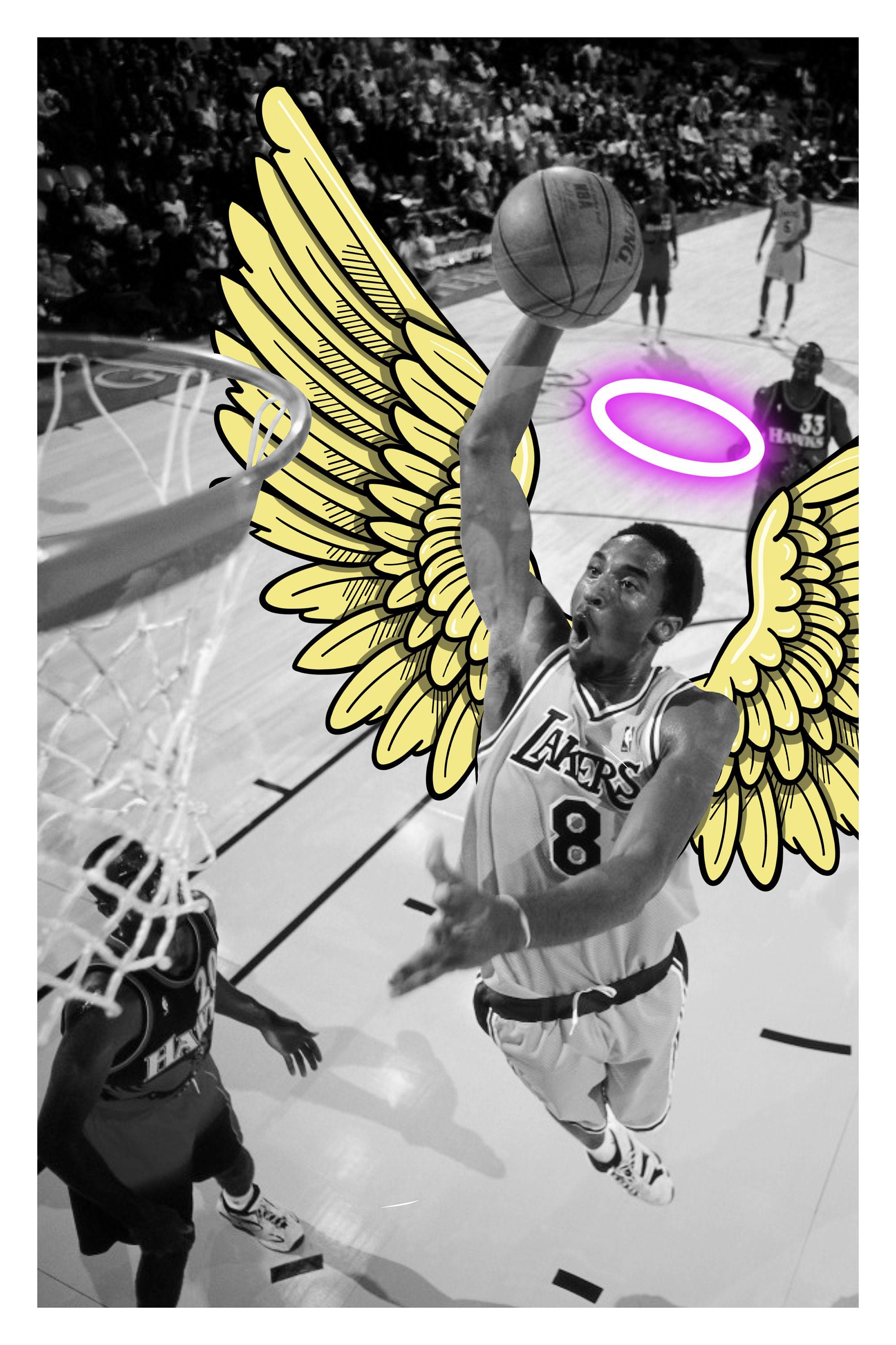 Kobe Bryant Guardian Angel Print 1 | Etsy