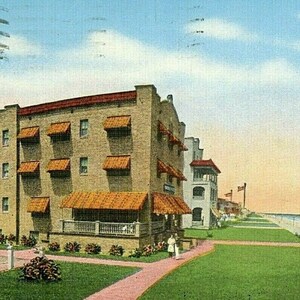 Carte postale Early View de l’hôtel Waverly à Virginia Beach, VA. P1