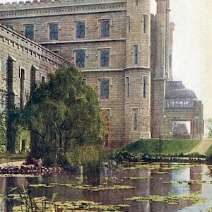 Cartolina con vista iniziale del penitenziario dell'Illinois a Joliet, Illinois. K4