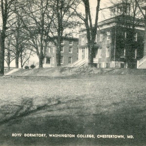 Carte postale Early View of Boy’s Dormitory at Washington College, Chestertown, MD.