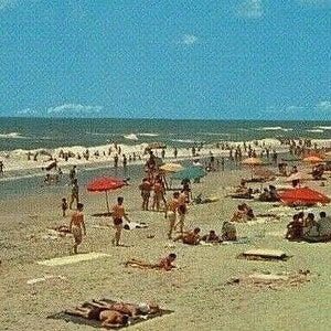 Cartão postal lotado Virginia Beach em Virginia Beach, , VA. P1