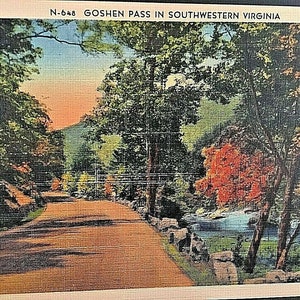 Postal Goshen Pass en SW Virginia. U6