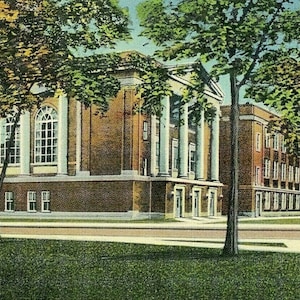 Postcard Early View of High School in Hornell, NY. P4