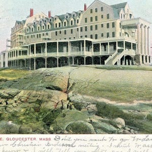 Postkarte Frühe Ansicht der Kolonialarme in Gloucester, MA. L5