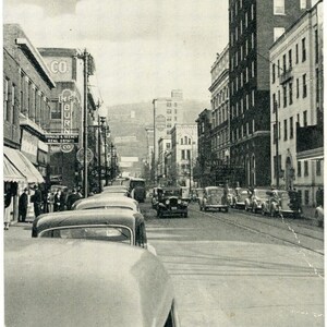 Postkarte Frühe Straßenansicht des Main & Hotel Fort Stanwix , Johnstown, PA. L2