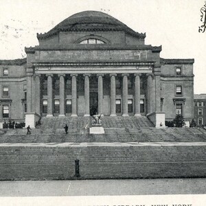 Postkarte Antike Ansicht der William Bhutaner Universitätsbibliothek, New York, NY. L9