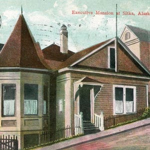 Carte postale Première vue du manoir exécutif à Sitka, en Alaska. W5
