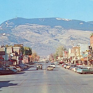 Carte postale Vue précoce de la rue principale à Cody, Wyoming. aa6
