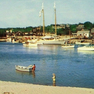 Cartolina vecchia nave "The Alice Wentworth", Kennebunkport, ME. P3
