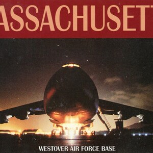 Cartão postal 4 x 6 - "The Patriot Wing", Base Aérea de Westover em Chicopee, MA