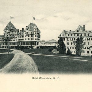 Postkarte Antike Ansicht des Hotel Champlain in New York. L2