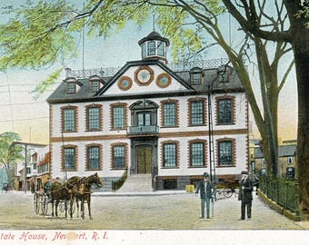 Vintage Postcard: Old State House Newport RI, Undivided Back.  B9