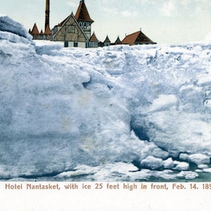 Postkarte Antike Ansicht des Hotel Nantasket , Boston, MA. L2