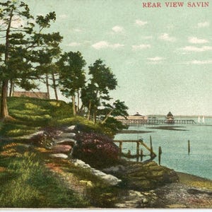 Postkarte Antike Ansicht des Savin Rock Vergnügungsparks in West Haven, CT. L1