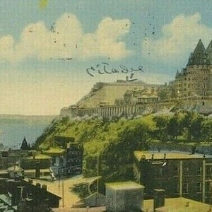 Carte postale Vue précoce du château Frontenac au Québec, Canada. R7
