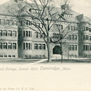Postkarte Antike Ansicht desHarvard College, Seaver Hall, Cambridge, MA. L6
