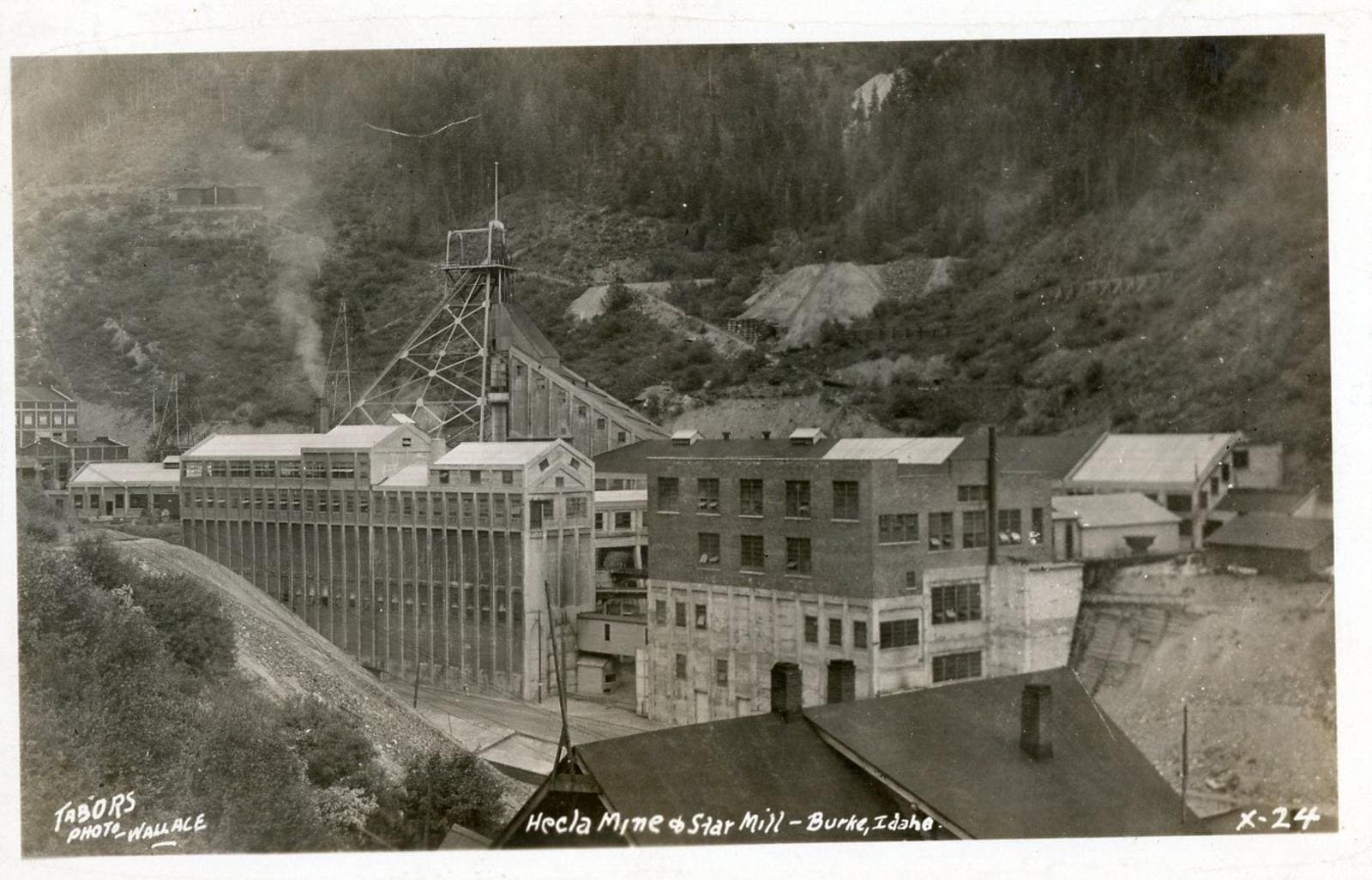 Postcard RPP View of Hecla Mine \u0026 Star Mill in Burke, ID. Aa6 - Etsy, image size:1600x1026