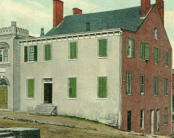 Postcard Masonic Building where George Washington was a Mason, VA. P2