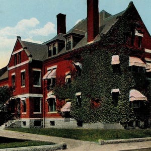 Postkarte Frühe Ansicht des Rockingham County Jail, Portsmouth, NH. L9