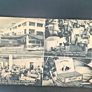 Poscard RPPC Multi View of H. Swisher & Son Cigar Plant, Jacksonville, FL. Z8