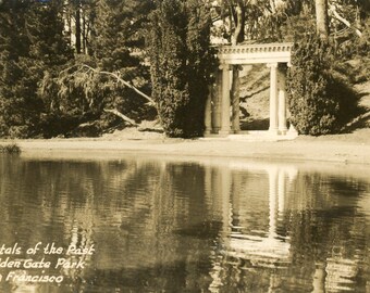 Postcard Real Photo View of Portals at Golden Gate Park, San Francisco, CA.    Y3