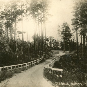 Postkarte RPPC Ansicht des Itasca State Park , MN. aa6