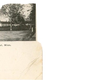 Postcard Antique View of Round Tower, Old Fort Snelling, St. Paul, MN. W5
