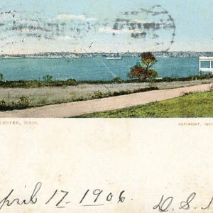 Postkarte Antike Ansicht des Hafens in Gloucester, MA. L1