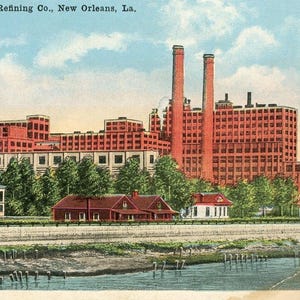 Cartão postal: Vista inicial da American Sugar Refining Co. em Nova Orleans, LA. K5
