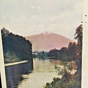 Cartão postal 1907 Vista de uma cena de rio no oeste de Washington W6