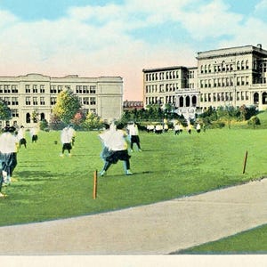 Postkarte der frühen Ansicht des Rhode Island College of School of Pägation, RI. L3