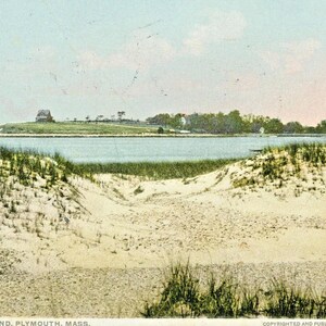 Postkarte Frühe Ansicht von Clark's Island in Plymouth, MA. L9