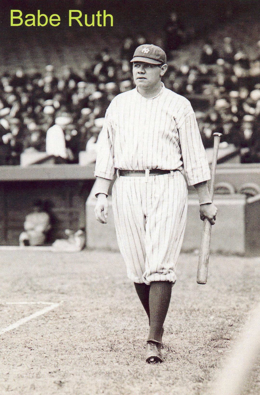 Babe Ruth Vote Postcard 4 X 6 Hall of Famer Babe Ruth (1920) Reprint. Y1 - Etsy