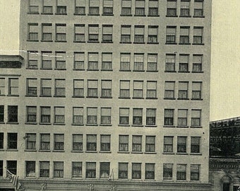 Cartão postal RPPC Vista do Dyckman Hotel em Minneapolis, MN. U7