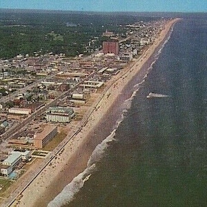 Carte postale Vue aérienne de Virginia Beach, VA. Z9